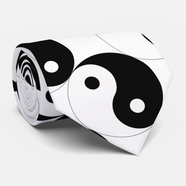 JIN JANG  Black White Tie (Rolled)