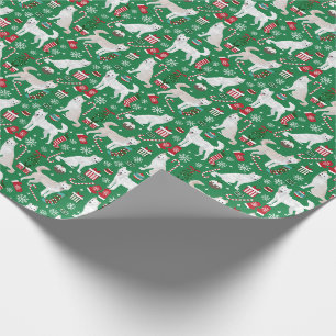 Jindo Christmas dog Wrapping Paper