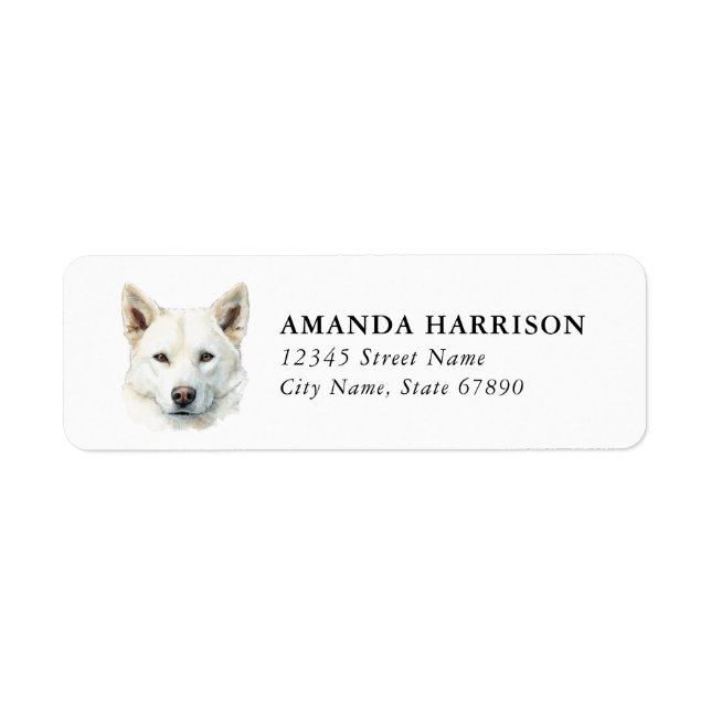 Jindo Dog Return Address Labels (Front)