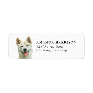 Jindo Dog Return Address Labels