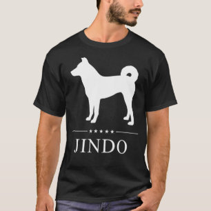 Jindo Dog White Silhouette T-Shirt