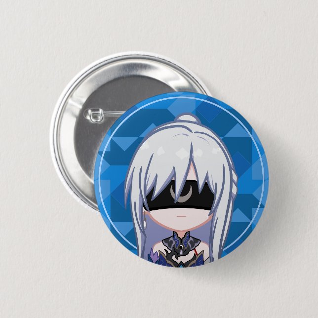 Jing Liu 2 Inch Round Button (Front & Back)