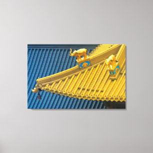 Jing'an Temple Architectural Details Canvas Print
