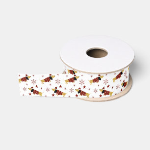 Jingle All the Dachshund Way Grosgrain Ribbon