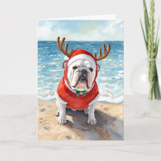Jingle All the Waves – Bulldog Beach Christmas Card