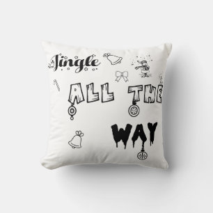 Jingle all the way Christmas gift Throw pillow