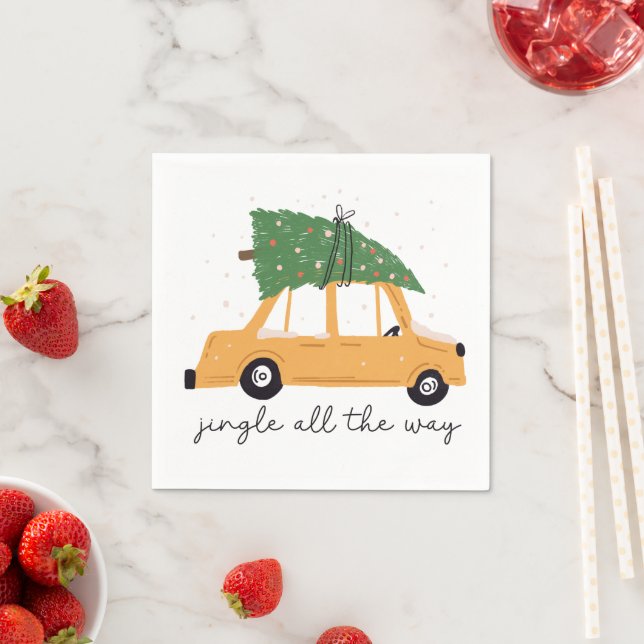 Jingle All The Way Christmas  Napkin (Insitu)