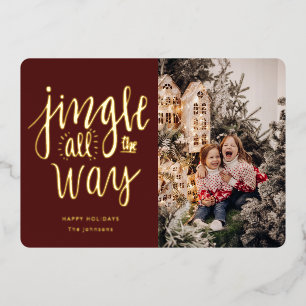 Jingle All the Way Fun Holiday Card