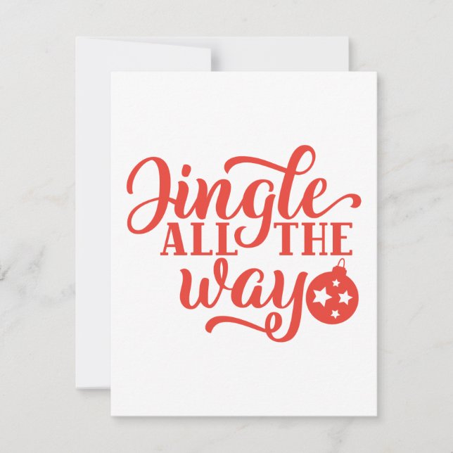 Jingle All the Way Holiday Card (Front)
