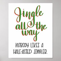 Jingle all the way print