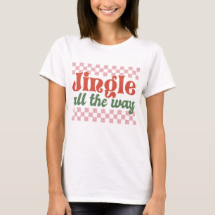 Jingle All The Way Retro Groovy Christmas T-Shirt