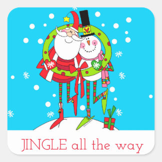 Jingle all the way stickers