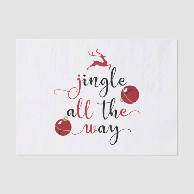 jingle all the way tissue paper (Front)