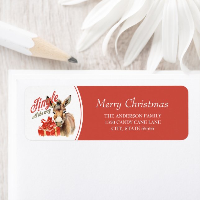 Jingle All Way Rustic Christmas Farm âne âne (En situation)