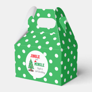 Jingle And Mingle Birthday Favor Box