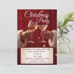 Jingle And Mingle Christmas Cocktail Party Invitat Invitation