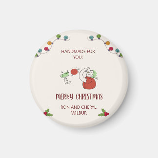 Jingle And Mingle Christmas Cocktail Party Magnet