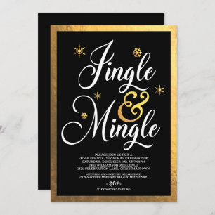 Jingle and Mingle Christmas Party Invitation