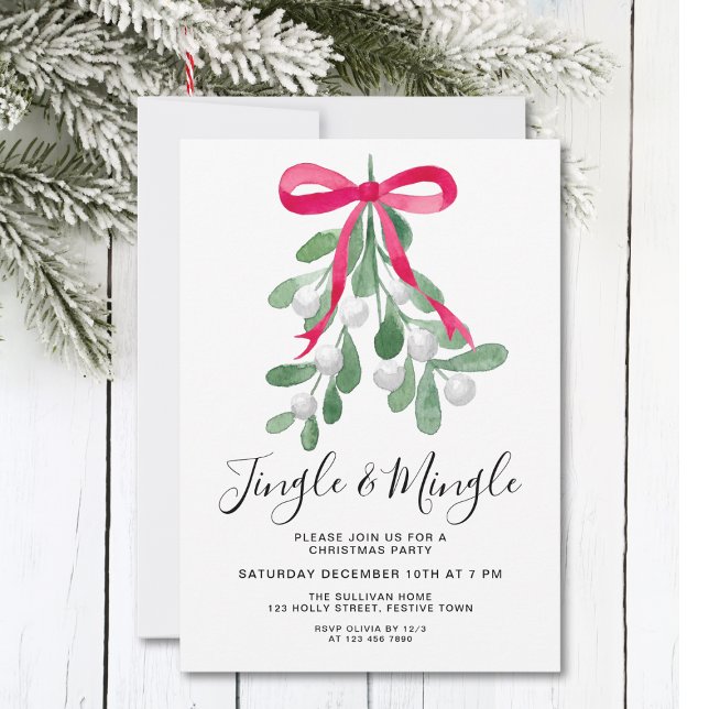 Jingle And Mingle Christmas Party Invitation (Creator Uploaded)
