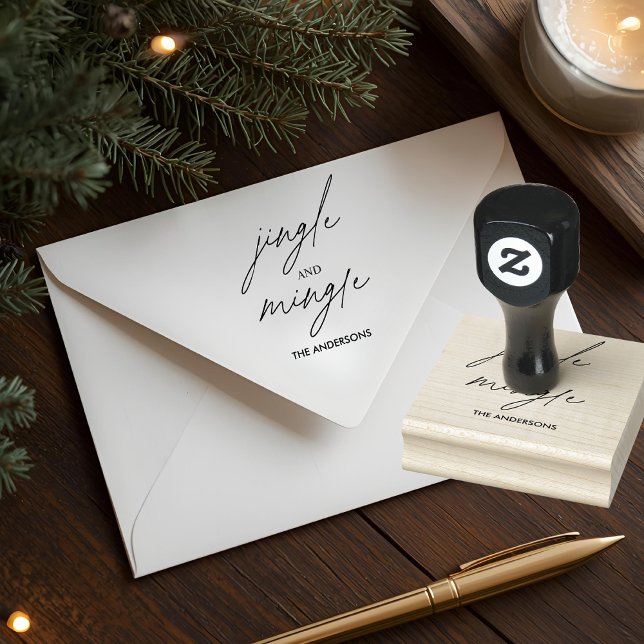 Jingle and Mingle Christmas Rubber Stamp (Creator Uploaded)