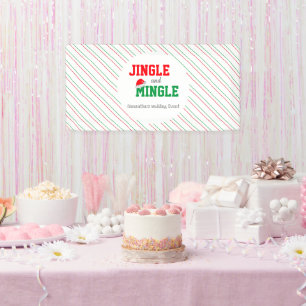 Jingle and Mingle Christmas Wedding Event Banner