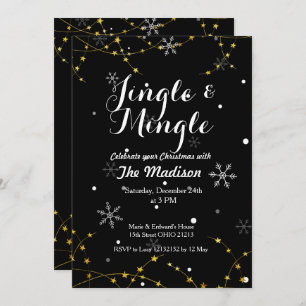 Jingle and Mingle Holiday Christmas Invitation