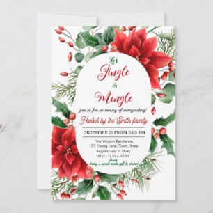 Jingle and Mingle Holiday Party Invitation