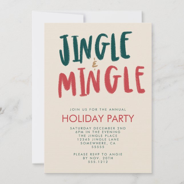 JINGLE AND MINGLE INVITE (Front)