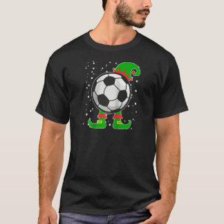 Jingle Ballers Christmas Soccer Ball Xmas Elf Squa T-Shirt