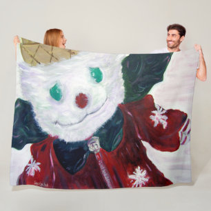 Jingle Bear Fleece Blanket