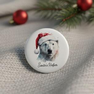 Jingle Bear Joy, custom 1 Inch Round Button