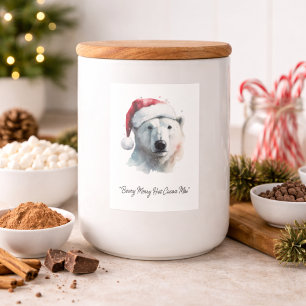Jingle Bear Joy, custom Food Label