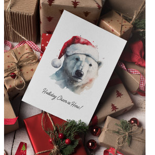 Jingle Bear Joy, custom Invitation