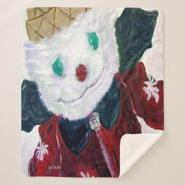 Jingle Bear Sherpa Blanket (Front)