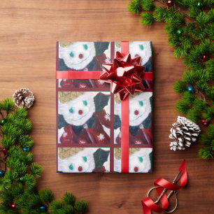 Jingle Bear Wrapping Paper Red