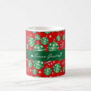 Jingle Bell Christmas Ornament Design Pattern Coffee Mug