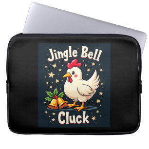 Jingle Bell Cluck Chicken Laptop Sleeve