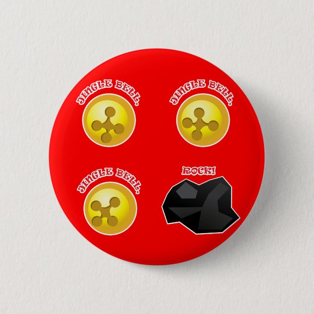 Jingle Bell, Jingle Bell, Jingle Bell, Rock! 2 Inch Round Button (Front)
