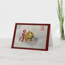 Jingle Bell Painting Holiday Card