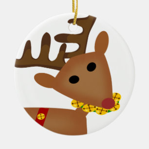 Jingle Bell Reindeer Christmas Holiday Ornament