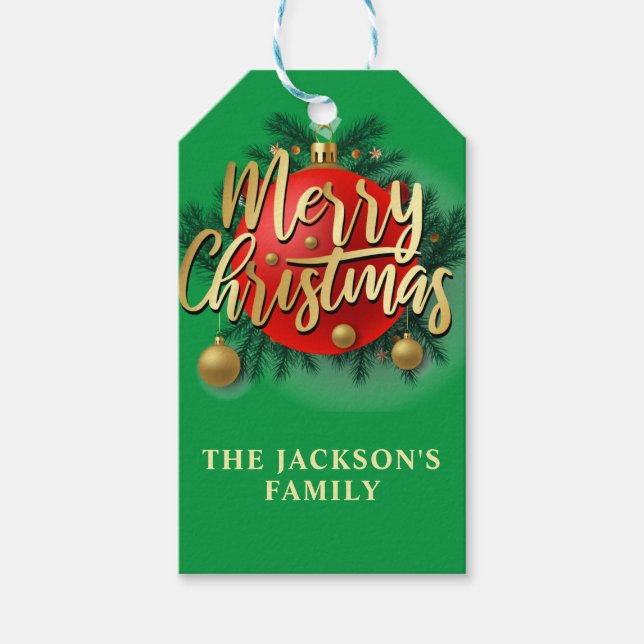 Jingle Bell Rock - Christmas  Gift Tags (Front)