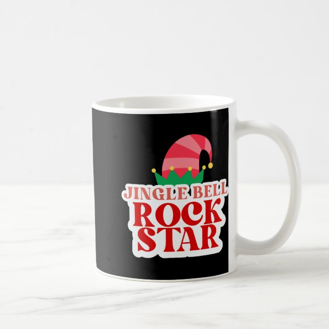 Jingle Bell Rock Star Black Christmas Toddler T Sh Coffee Mug (Right)