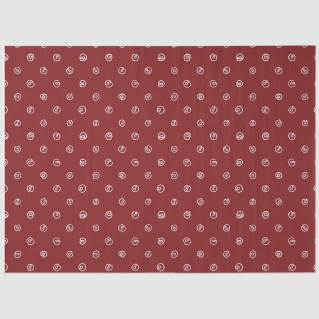 Jingle Bell Tissue Paper-Compliments Skating Santa Tissue Paper (Front)