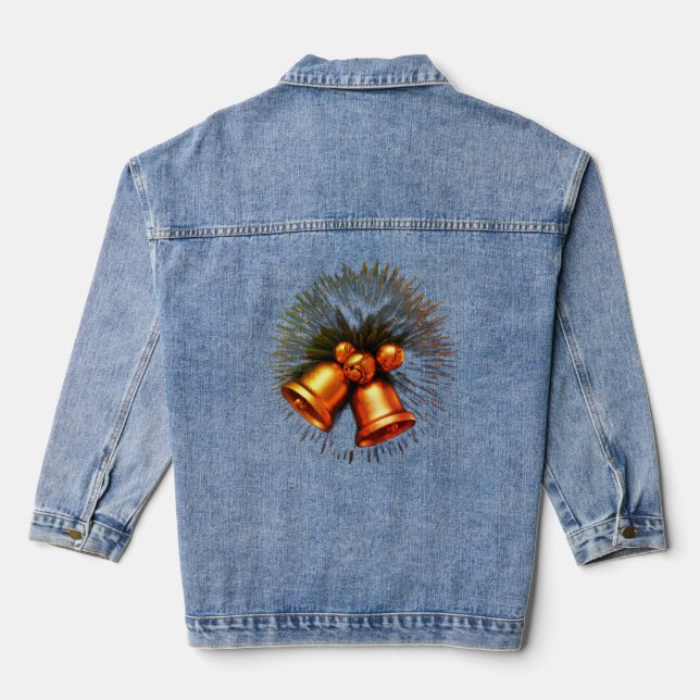 Jingle Bell Tree: Positive Energy  Design f Denim Jacket (Back)