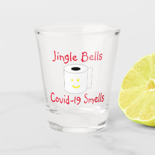 Jingle Bells Covid-19 Smells Shot Glass