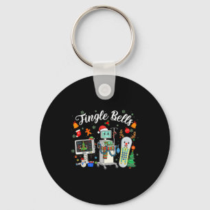 Jingle Bells Er Nurse Funny Christmas Tech Nursing Keychain