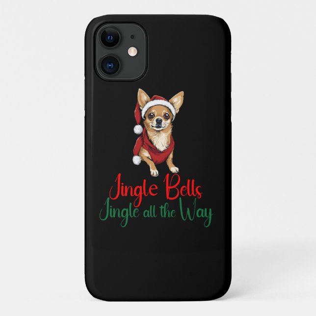 Jingle bells, jingle all the way Dog Case-Mate iPhone Case (Back)