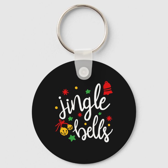 Jingle Bells Jingle All The Way Xmas Gift Christma Keychain (Front)
