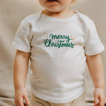 Jingle Bells My first Christmas  Baby T-Shirt<br><div class="desc">Noel Christmas Handlettering Minimal Elegant</div>
