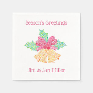 Jingle Bells napkins by Sue Weidlich